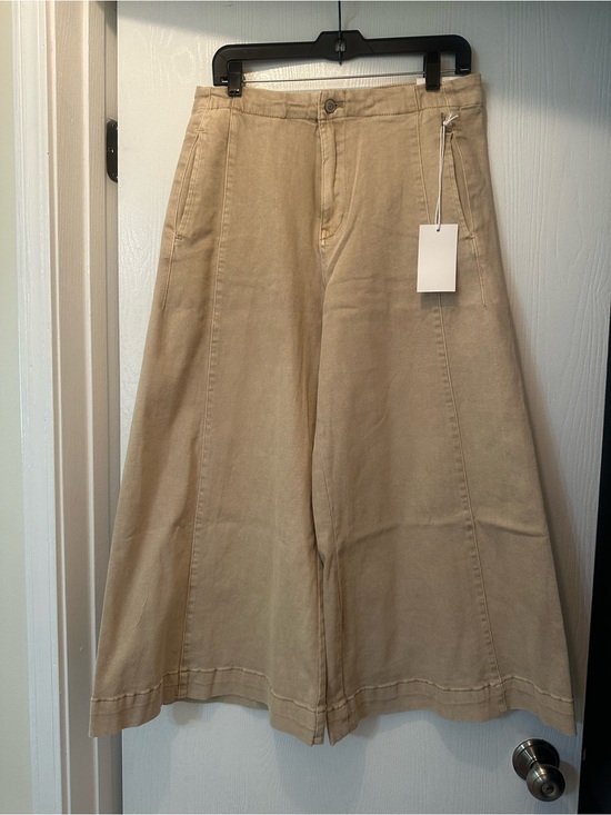 zenana Pants - Zenana Hugh-Rise Cropped Gaucho Denim